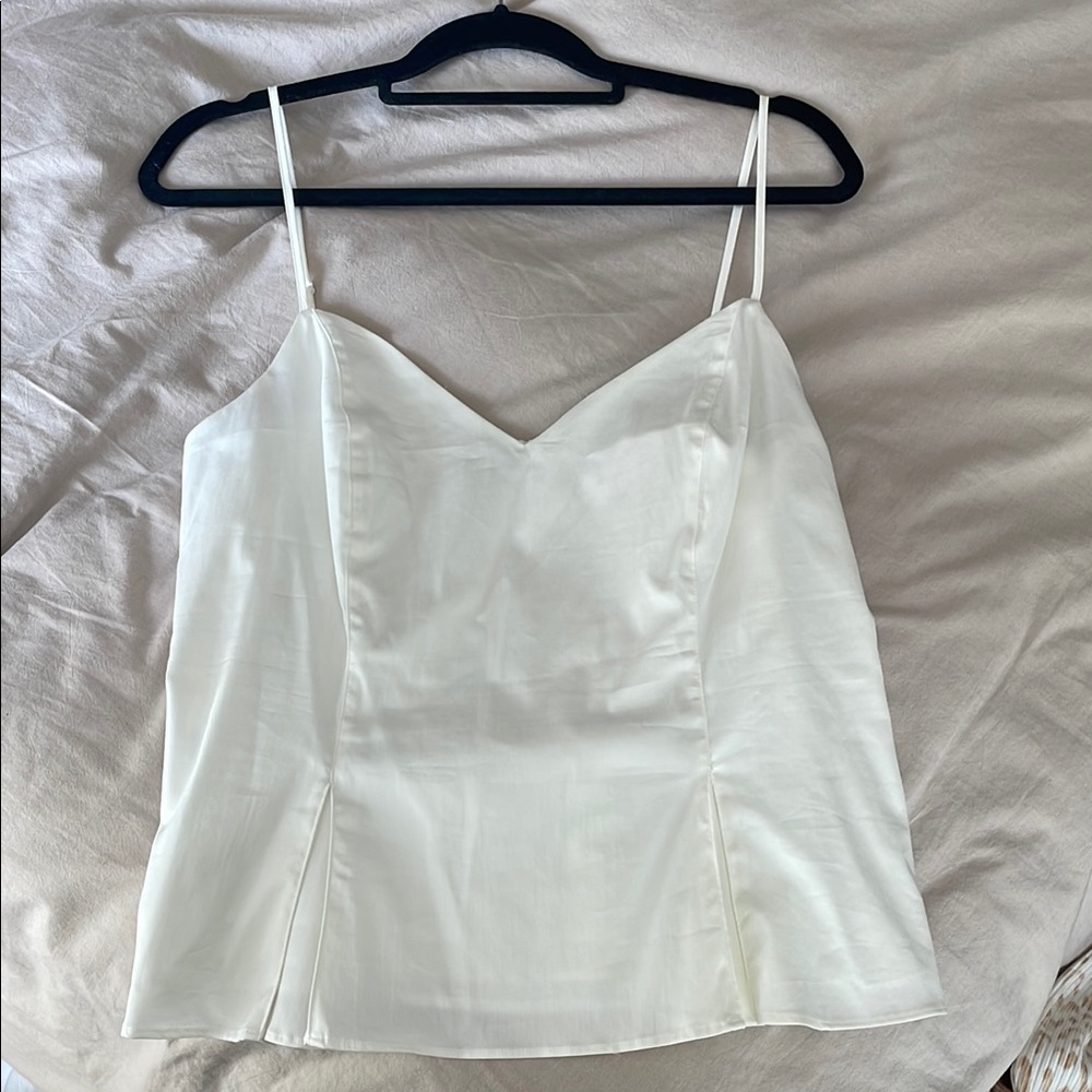 Elizabeth and James Cream Sleeveless Fitted Camisole